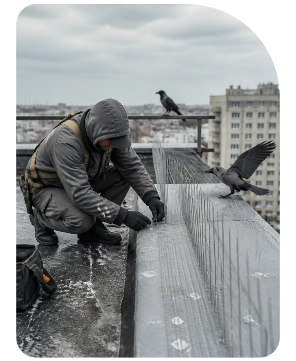 Защита от ворон под ключ в Севастополе по цене от 5161 р. | Сенат-Сев